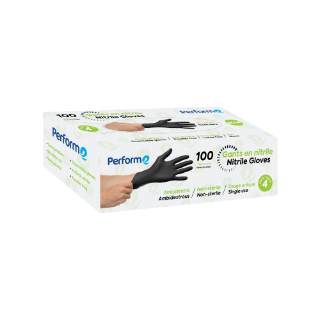 Image sur Gants de nitrile jetables noir 4 mil - Moyen
