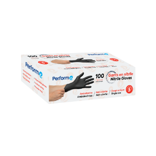Image sur Gants de nitrile jetables noir 5 mil - Large